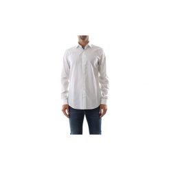 Koszule z długim rękawem Calvin Klein Jeans K10K103128 2PLY POPELIN. Białe koszule męskie Calvin Klein Jeans, m, bez wzorów, z jeansu, bez kołnierzyka, z długim rękawem. Za 294,86 zł.