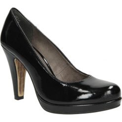 CZÓŁENKA TAMARIS 1-22426-23. Czarne buty ślubne damskie Casu, na koturnie. Za 169,99 zł.