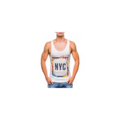 BOKSERKA MĘSKA Z NADRUKIEM S827 - ECRU. Szare bokserki męskie Ombre Clothing, s, z nadrukiem, eleganckie, bez kołnierzyka. Za 19,99 zł.