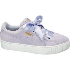Buty sportowe damskie: buty damskie Puma Vikky Platform Ribbon Puma fioletowe