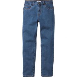 Dżinsy ze stretchem Classic Fit Tapered bonprix niebieski. Niebieskie jeansy męskie bonprix, m, bez wzorów, z jeansu, klasyczne. Za 89,99 zł.