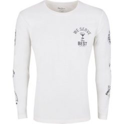 T-Shirt Pepe Jeans. Białe t-shirty męskie Pepe Jeans, m, bez wzorów, z jeansu, bez kołnierzyka. Za 89,00 zł.