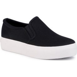 Tenisówki VAGABOND - Peggy 4544-280-20 Black. Czarne półbuty damskie Vagabond, bez wzorów, z gumy, bez obcasa, na płaskiej podeszwie, bez zapięcia. Za 249,00 zł.