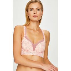 Dorina - Biustonosz. Różowe biustonosze bezszwowe marki Dorina, m, z haftami, z elastanu. W wyprzedaży za 49,90 zł.