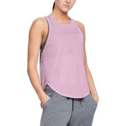 Under Armour Armour Sport Podkoszulek Różowy. Różowe podkoszulki damskie Under Armour, l, bez wzorów, z elastanu, bez rękawów. Za 137,95 zł.