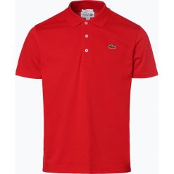 Lacoste - Męska koszulka polo, czerwony. Czerwone koszulki męskie Lacoste, s, bez wzorów, klasyczne, polo, bez rękawów. Za 349,95 zł.