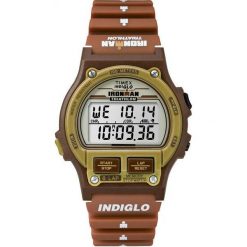 Zegarek Timex Męski T5K842 IronMan Triathlon 8 Lap brązowy. Pomarańczowe zegarki męskie Timex. Za 219,00 zł.