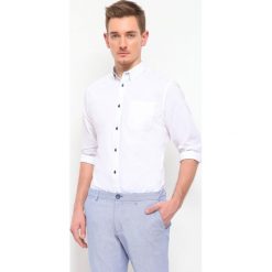 KOSZULA DŁUGI RĘKAW MĘSKA REGULAR FIT. Czarne koszule męskie marki Top Secret, m. Za 59,99 zł.