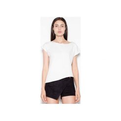 Bluzka VT008 Ecru. Brązowe bluzki damskie Venaton, xl, bez wzorów, bez kołnierzyka, bez rękawów. Za 99,00 zł.