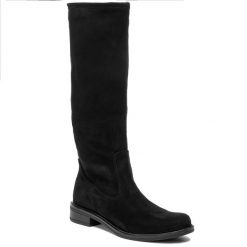 Kozaki CAPRICE - 9-25512-23 Black Stretch 044. Czarne kozaki damskie Caprice, z tworzywa sztucznego, bez obcasa, na obcasie, bez zapięcia. Za 249,00 zł.