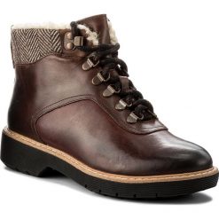 Botki damskie: Botki CLARKS - Witcombe Rock 261273164 Dark Tan Leather