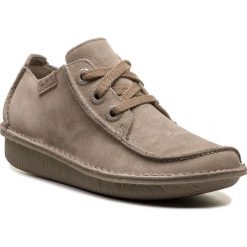 Półbuty damskie: Półbuty CLARKS - Funny Dream 261379834 Sage Suede