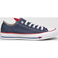 Converse - Tenisówki. Niebieskie trampki i tenisówki damskie marki Converse, bez wzorów, z gumy, na sznurówki. Za 319,90 zł.