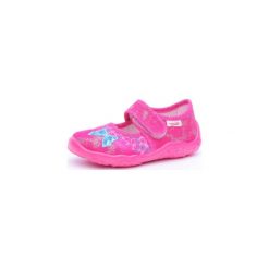 Superfit Girls Kapcie Bonny pink kombi - Gr.26. Różowe buciki niemowlęce Superfit, z bawełny, bez zapięcia. Za 109,00 zł.