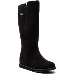 Buty EMU AUSTRALIA - Moonta W11799 Black. Czarne kozaki damskie EMU Australia, ze skóry, na niskim obcasie, bez zapięcia. W wyprzedaży za 699,00 zł.