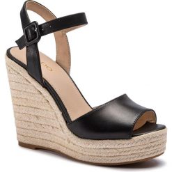 Espadryle ALDO - Ybelani 59192465 97. Czarne espadryle damskie ALDO, bez wzorów, ze skóry ekologicznej, bez obcasa, na obcasie. W wyprzedaży za 319,00 zł.