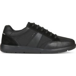 Geox Leitan Tenisówki Czarny. Czarne trampki męskie Geox, ze skóry. Za 464,95 zł.