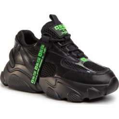 Sneakersy BIG STAR - FF274A549 Black. Czarne półbuty damskie BIG STAR, bez wzorów, ze skóry, retro, bez obcasa, na płaskiej podeszwie, bez zapięcia. W wyprzedaży za 239,00 zł.