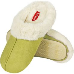 Soxo - Kapcie. Żółte kapcie damskie marki Soxo, z materiału. Za 79,99 zł.