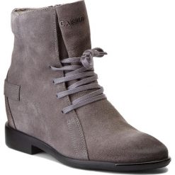Botki CARINII - B4206 K94-000-PSK-B98. Szare buty zimowe damskie Carinii, ze skóry. W wyprzedaży za 229,00 zł.