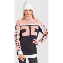 GOLF elisabetta franchi. Różowe swetry damskie Elisabetta Franchi, bez wzorów, z wełny, bez rękawów, bez kaptura. Za 1110,45 zł.