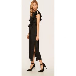 Twinset - Sukienka. Czarne sukienki damskie Twinset, na co dzień, s, w paski, z wiskozy, casualowe, bez kołnierzyka, z krótkim rękawem, krótkie, midi, proste. Za 1299,00 zł.