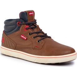 Sneakersy LEVI'S - VPOR0021S Cognac 0241. Pomarańczowe trampki chłopięce Levi's®, bez wzorów, ze skóry ekologicznej, na sznurówki. W wyprzedaży za 169,00 zł.