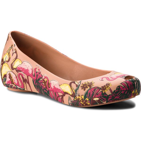 Baleriny damskie lakierowane: Baleriny MELISSA – Ultragirl 3DB II Ad 32298 Brown/Light Pink 50524