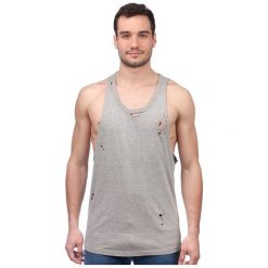 Brave Soul T-Shirt Męski Donal L Szary. Szare koszulki męskie Brave Soul, m, bez wzorów, bez kołnierzyka. W wyprzedaży za 28,00 zł.