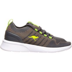 Sneakersy "KF-A Weave" w kolorze szaro-zielonym. Szare trampki męskie KangaROOS, bez wzorów, na sznurówki. W wyprzedaży za 102,95 zł.