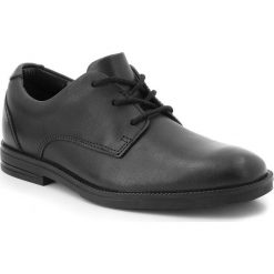 Półbuty CLARKS - Rufus Edge 261349926 Black Leather. Czarne buty chłopięce komunijne Clarks, na sznurówki. W wyprzedaży za 129,00 zł.