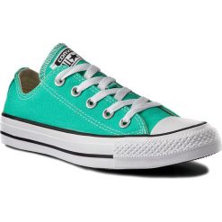 Trampki CONVERSE - Ctas Ox 155737C Menta. Zielone półbuty damskie marki Converse, bez wzorów, z gumy, bez zapięcia. W wyprzedaży za 209,00 zł.