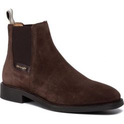 Sztyblety GANT - James 19653319 Dark Brown G46. Pomarańczowe sztyblety męskie GANT, ze skóry. W wyprzedaży za 369,00 zł.
