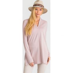 BLUZKA DONNA Max Mara Leisure. Różowe bluzki damskie Max Mara Leisure, s, z aplikacjami, bez kołnierzyka, bez rękawów. Za 497,40 zł.