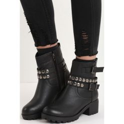 Czarne Botki Pack a Rod. Czarne glany damskie Born2be, na niskim obcasie, na platformie. Za 64,99 zł.