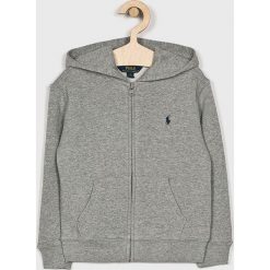 Polo Ralph Lauren - Bluza dziecięca 110-128 cm. Szare bluzy chłopięce Polo Ralph Lauren, bez wzorów, z bawełny, bez rękawów, z kapturem. Za 279,90 zł.