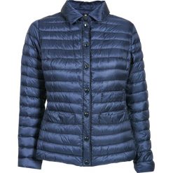 Kurtka CSTUDIO. Niebieskie kurtki damskie CStudio, bez wzorów, z puchu, eleganckie, bez kaptura. W wyprzedaży za 480,00 zł.