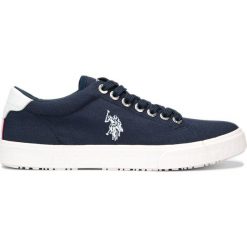 U.S. Polo Assn Jaxon Tenisówki Niebieski. Niebieskie trampki męskie U.S. Polo Assn., bez wzorów, z materiału, bez zapięcia. Za 430,95 zł.