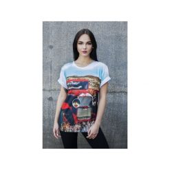T-shirt Oldtimer. Szare t-shirty damskie Bahabay, m, z nadrukiem, z bawełny, bez kołnierzyka. Za 83,30 zł.