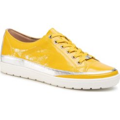 Sneakersy CAPRICE - 9-23654-24 Lemon Naplak 629. Żółte półbuty damskie Caprice, ze skóry. Za 269,00 zł.