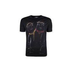 T-shirty z krótkim rękawem Dsquared S74GD0335. Czarne t-shirty męskie Dsquared, s, bez wzorów, bez kołnierzyka, krótkie. Za 489,00 zł.