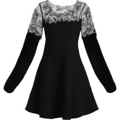 Sukienki dzianinowe: Derhy JARDINIERE ROBE Sukienka dzianinowa noir
