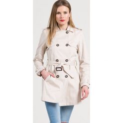 Haily's - Płaszcz. Brązowe kurtki damskie Haily's, s, w paski, z bawełny, długie, bez kaptura. W wyprzedaży za 59,90 zł.