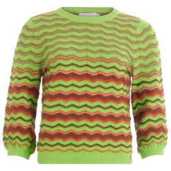 Sweter w kolorze zielono-brązowym. Pomarańczowe swetry damskie Coster Copenhagen, xl, bez wzorów, z bawełny, bez rękawów, bez kaptura. W wyprzedaży za 179,95 zł.