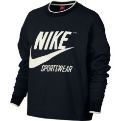 BLUZA NIKE SPORTSWEAR CREW 857088 010. Czarne bluzy damskie marki Nike. Za 209,00 zł.