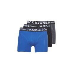 Bokserki Jack Jones JACBASIC X 3. Czarne bokserki męskie Jack & Jones, bez wzorów. Za 109,00 zł.