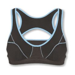Sensor Biustonosz Lissa Black/Blue 75c. Niebieskie biustonosze damskie termoaktywne Sensor, bez wzorów, outdoorowe. W wyprzedaży za 55,00 zł.