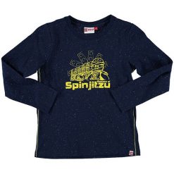 T-shirty chłopięce z długim rękawem: Koszulka „Thomas” w kolorze granatowym