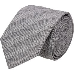 Krawaty męskie: krawat platinum szary classic 206