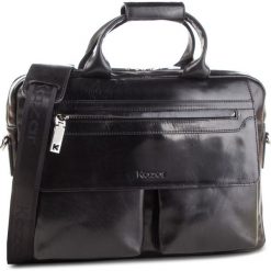 Torba KAZAR - 29946-01-N0 Czarny. Czarne torby na ramię męskie Kazar, w paski, ze skóry, na ramię. Za 749,00 zł.